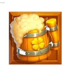 Orange beer mug paying symbol in 3 Pots of Luck